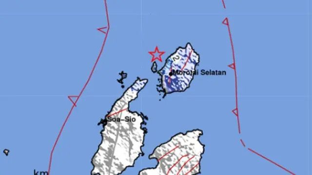 Gempa 4,1 Magnitudo Guncang Pulau Doi di Maluku Utara, Terasa Sampai ke Morotai