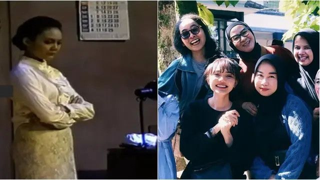 6 Foto Nostalgia Rina Nose dari Masa Kuliah, Reuni Bersama Teman Jurusan Teater