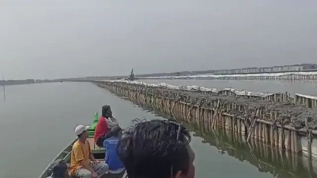 Ternyata Pagar Laut juga Ada di Bekasi, ini Penampakannya