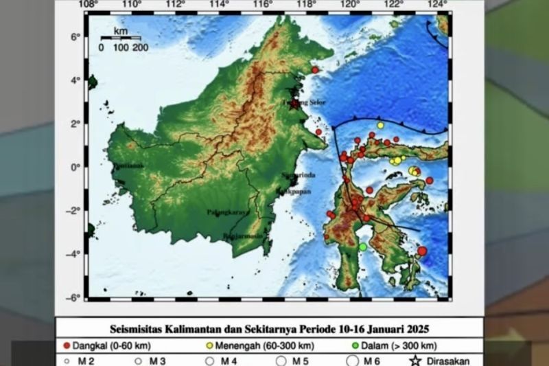 Kalimantan Diguncang Tiga Gempa dalam Seminggu