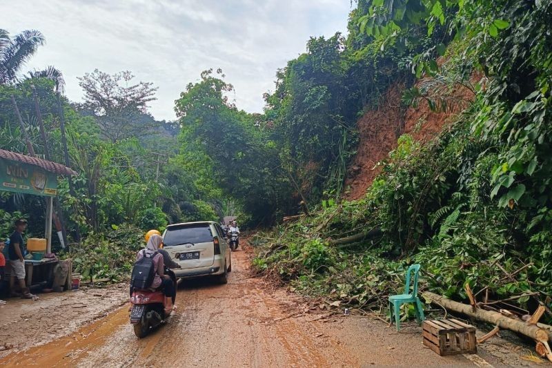 Jalan Lintas Sumatera di Pesisir Selatan Kembali Dibuka Setelah Longsor