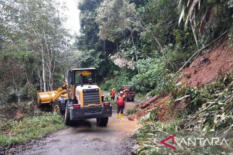 Longsor Timbun Jalan Penghubung Desa di Aceh Tamiang