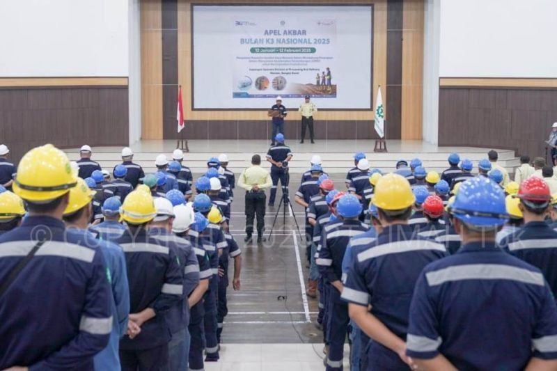 PT Timah Gelar Apel Akbar K3 Nasional di Bangka Barat