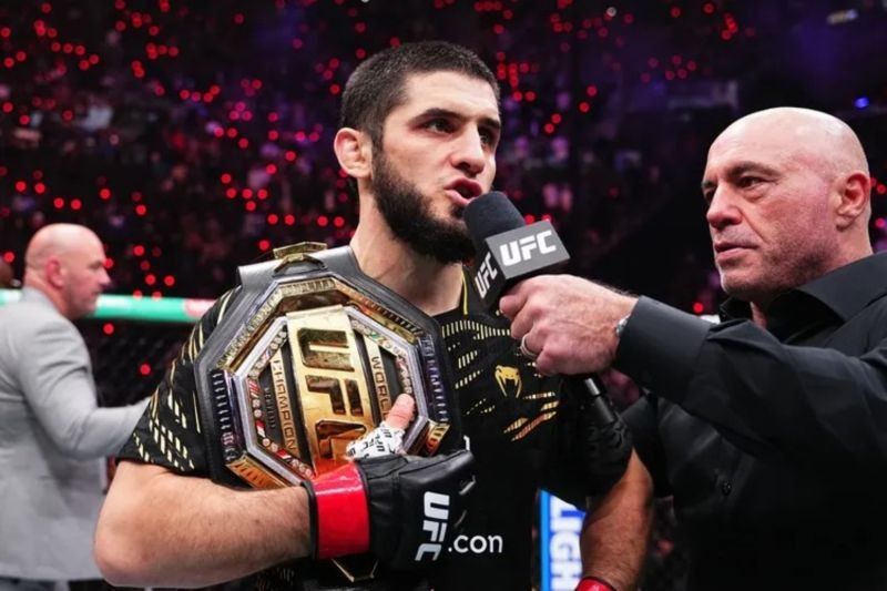 Makhachev Incar Gelar Juara UFC Kelas Menengah Setelah Menang atas Moicano