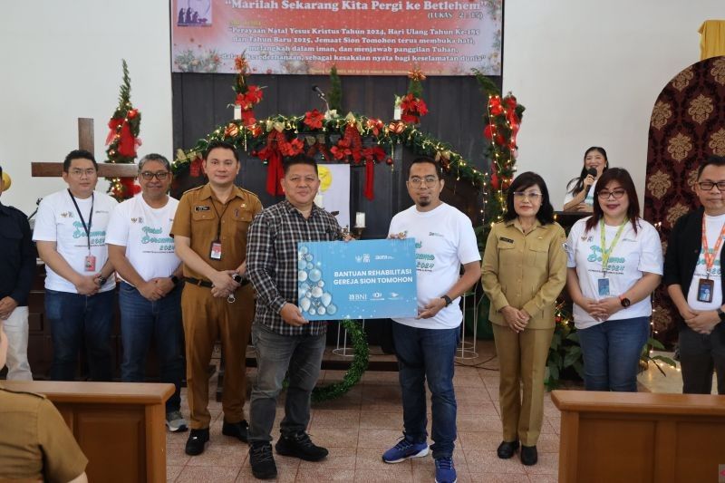 BNI Lestarikan Cagar Budaya di Tomohon dalam CSR Natal BUMN