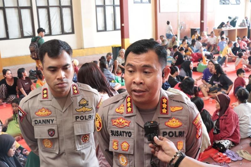 Polres Jakpus Dirikan Posko Pengungsian Kebakaran Kemayoran