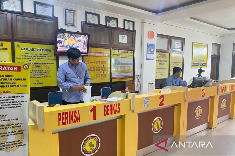 Polresta Kendari Terbitkan 14.866 SKCK Sepanjang 2024