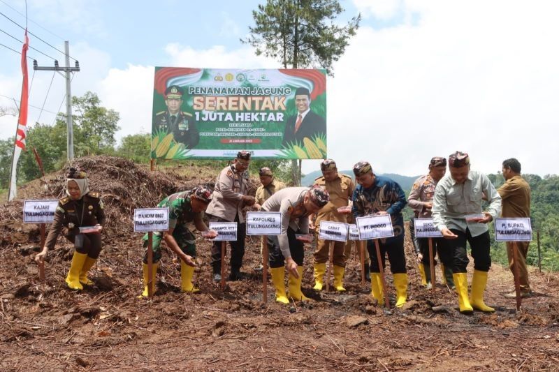 Polres Tulungagung Dukung Swasembada Jagung Nasional