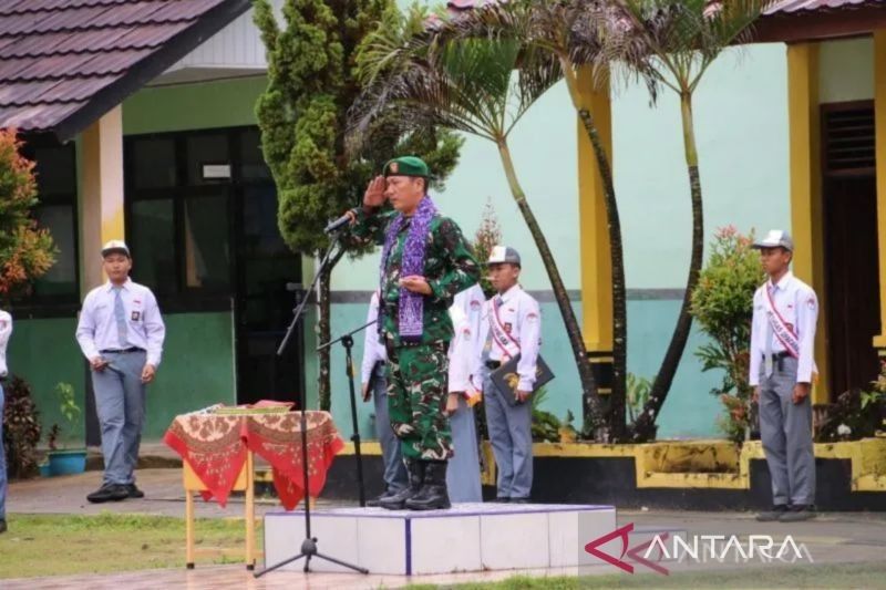 Kodim Bangka Selatan Tanamkan Nasionalisme di Kalangan Pelajar