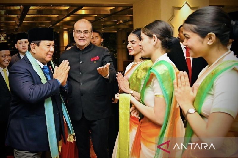 Presiden Prabowo Disambut Antusias Mahasiswa Indonesia di New Delhi