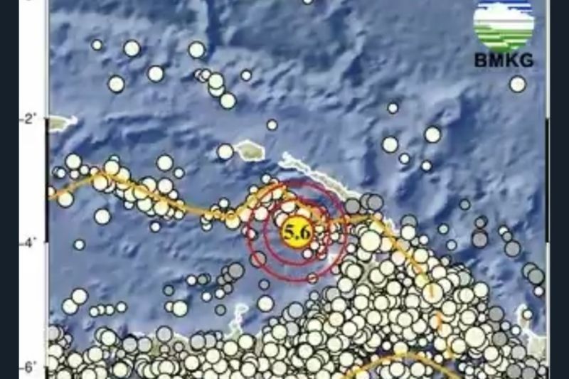 Gempa Magnitudo 5,6 Guncang Keerom Papua, Tak Berpotensi Tsunami