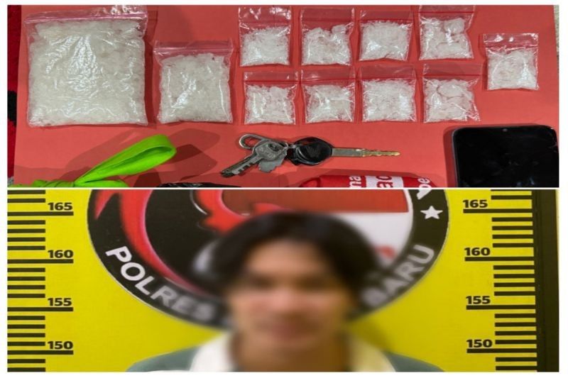 Polres Banjarbaru Tangkap Pengedar Sabu 166,84 Gram