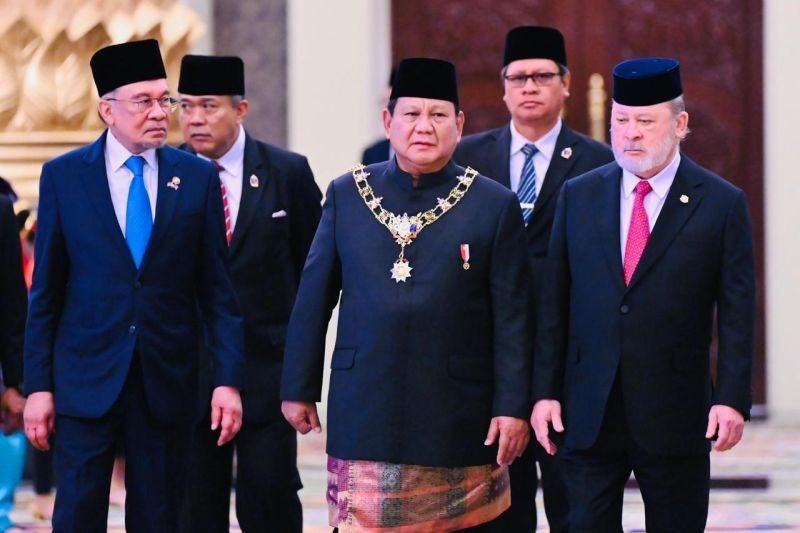 Prabowo Terima Gelar Kehormatan D.KI Johor, Simbol Hubungan Erat RI-Malaysia