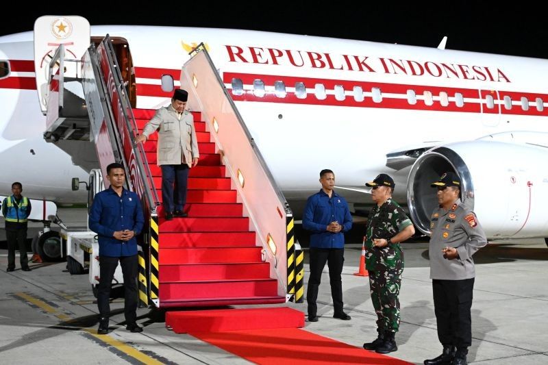 Prabowo Kembali ke Indonesia Usai Kunjungan Kenegaraan ke India dan Malaysia