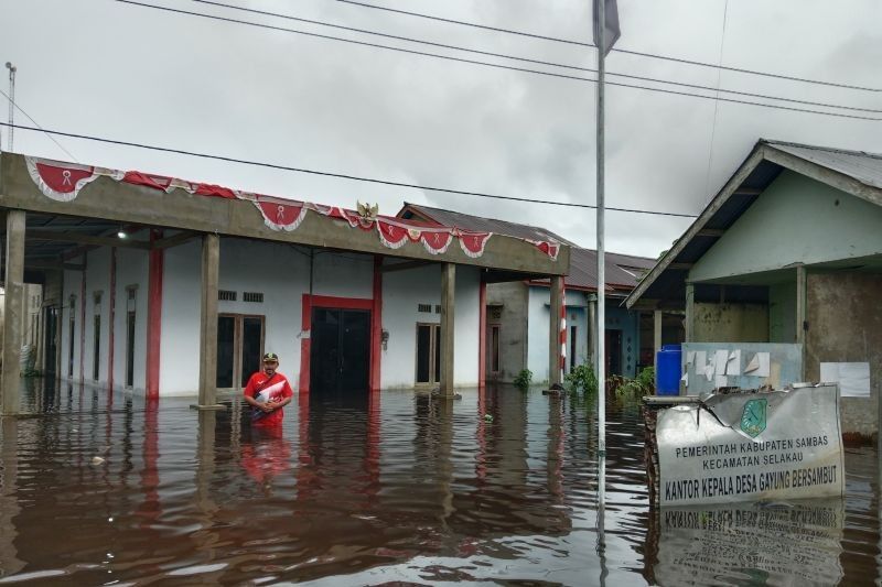 Banjir Sambas Rendam 8.016 Rumah, 38 Ribu Jiwa Terdampak