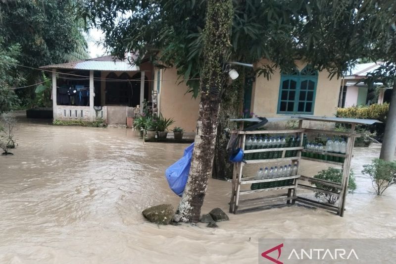 Tanggul Sibaro Jebol, 163 Rumah di Sergai Terendam Banjir