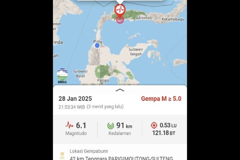 Parigi Moutong Aman Pasca Gempa Magnitudo 6,1: Imbauan Tetap Tenang