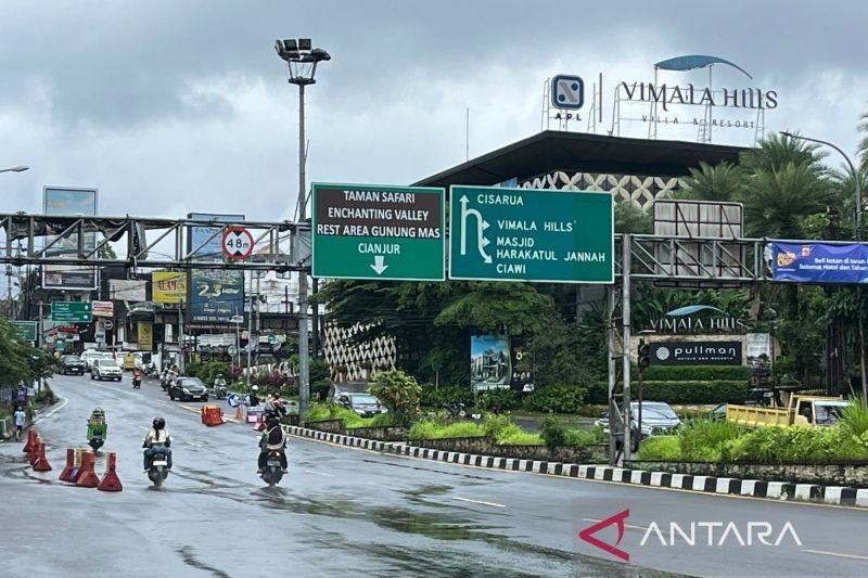 Jalur Puncak Lengang di Hari Terakhir Libur Isra Miraj dan Imlek