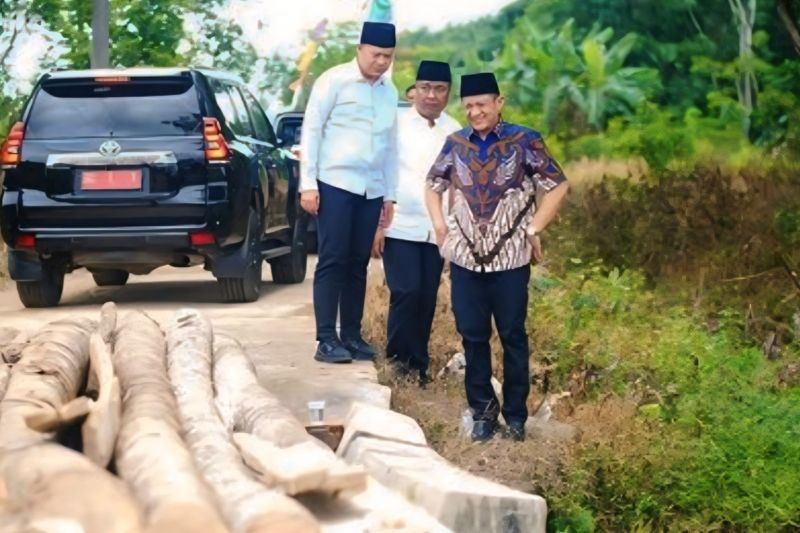 Jembatan Desa Sukamaju, OKU Timur, Akan Dibangun Ulang Tahun 2025