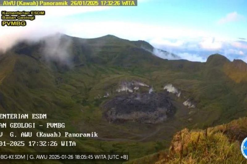 Gunung Awu di Sulawesi Utara Alami 22 Gempa Vulkanik Dangkal