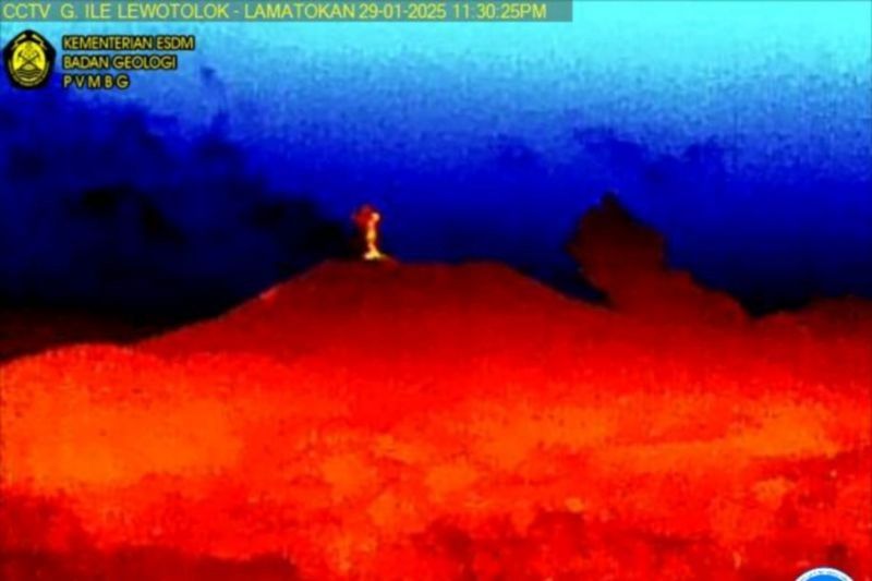 Gunung Ili Lewotolok di Lembata Erupsi Empat Kali, Warga Diminta Waspada