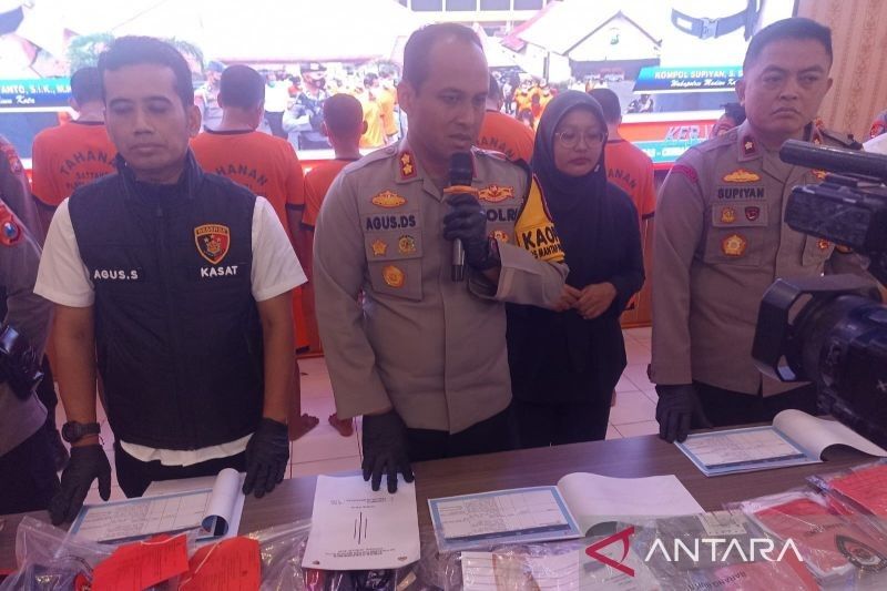 Polres Madiun Kota Ringkus 5 Pelaku Curanmor di 19 TKP