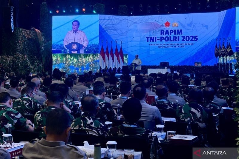 Arahan Presiden Prabowo pada Rapim TNI-Polri 2025: Sinergitas demi Cita-Cita Bangsa