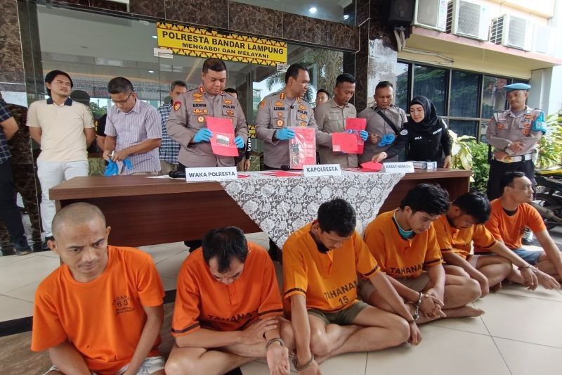 Polresta Bandarlampung Tangkap 6 Pengedar Narkoba dalam Seminggu