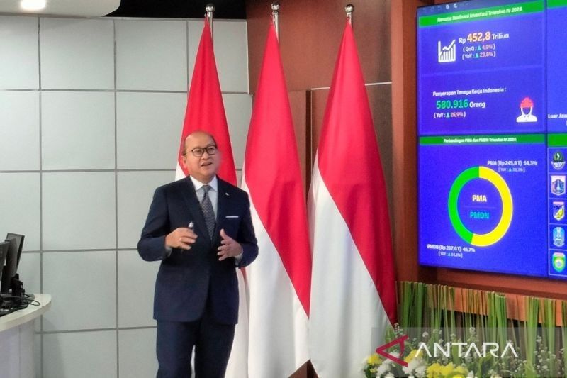 Investasi Indonesia Capai Rp452,8 Triliun di Kuartal IV 2024