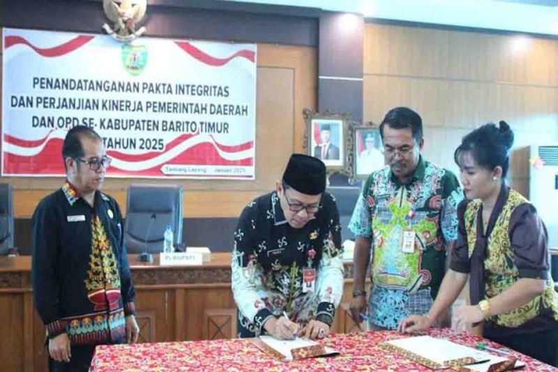 Barito Timur Teken Pakta Integritas, Jamin Pembangunan Transparan