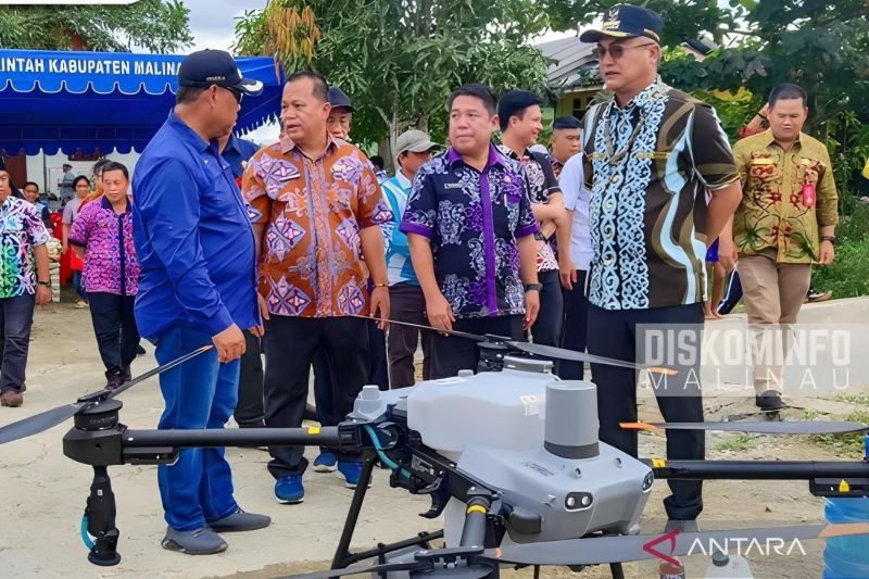 Malinau Uji Coba Drone untuk Revolusi Pertanian Modern