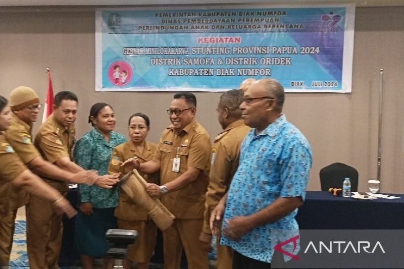 257 Kepala Desa di Biak Diminta Optimalkan Posyandu Cegah Stunting