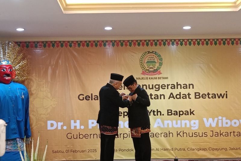 Pramono Anung Resmi Diangkat Jadi 'Abang' oleh Majelis Kaum Betawi