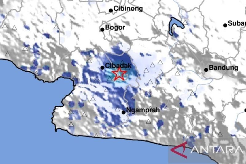 Gempa M 2,9 Guncang Sukabumi, Tak Ada Kerusakan Tercatat