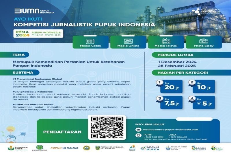 Pupuk Indonesia Media Award (PIMA) 2025: Pendaftaran Ditutup Sebentar Lagi!