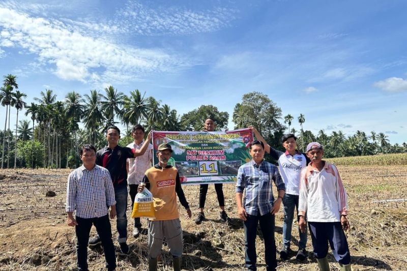 Polres Agam Dorong Tanam Jagung di Lahan Tidur, Dukung Ketahanan Pangan