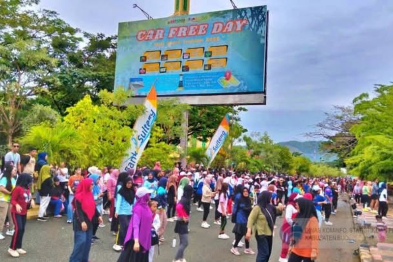 Buol Ajak Warga Hidup Sehat Lewat Car Free Day (CFD)