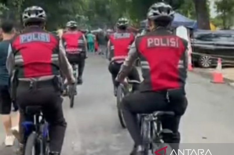 Polda Sumsel Tingkatkan Patroli Sepeda di Area Ramai untuk Kamtibmas