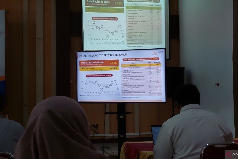 Diskon Listrik Tekan Inflasi Bengkulu: Deflasi 0,59 Persen di Januari 2025