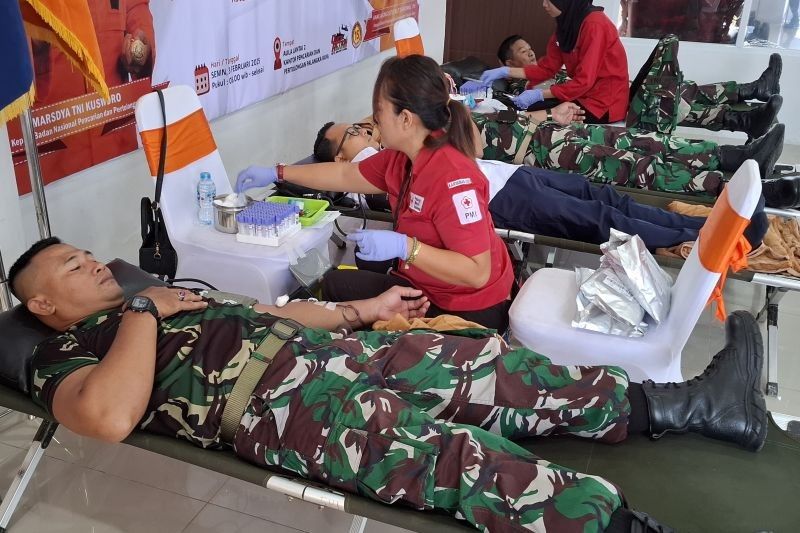 Personel Kodim Palangka Raya Donorkan Darah, Wujud Kepedulian Nyata