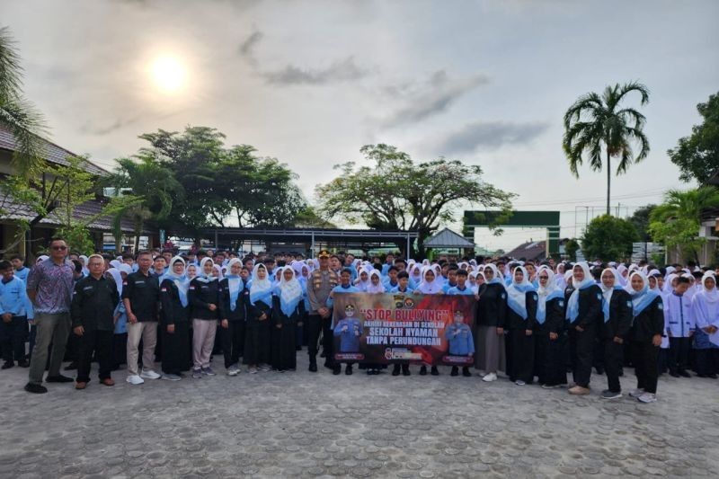 Polres Belitung Sosialisasikan Penolakan Geng Motor dan Perundungan di Sekolah