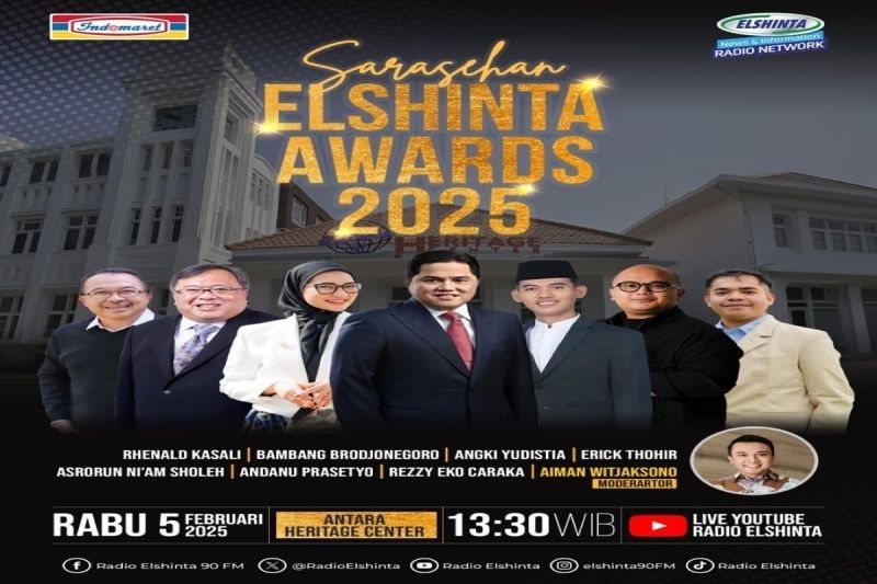 Elshinta Siap Gelar Sarasehan & Award 2025: Dukung Indonesia Emas 2045