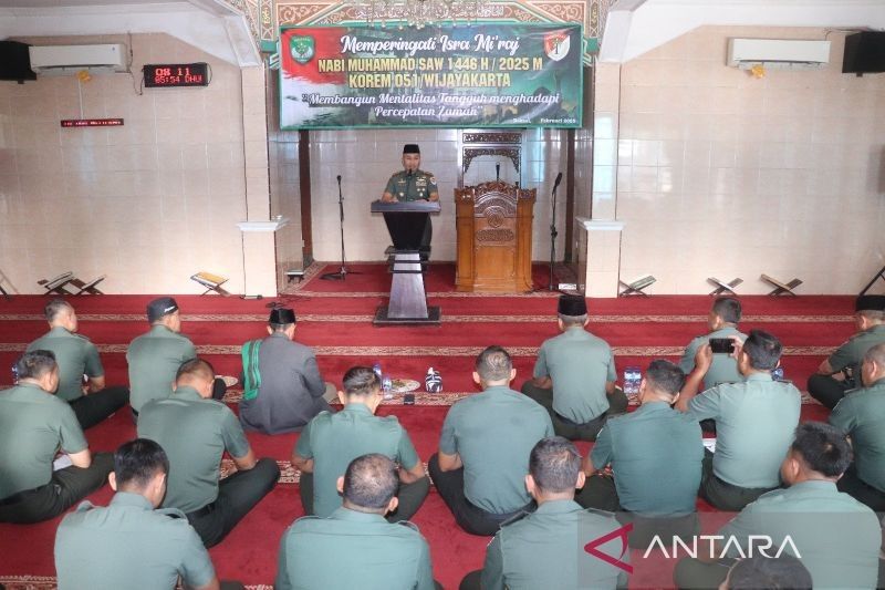 Korem 051/Wijayakarta Gelar Pembinaan Rohani Isra Miraj: Bangun Mentalitas Prajurit