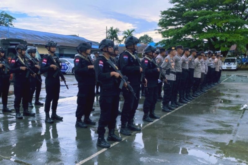 Polres Biak Siagakan 85 Personel Jaga Kamtibmas Jelang Putusan MK