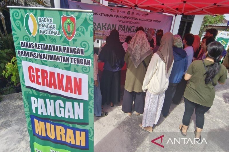 Kalteng Gelar Gerakan Pangan Murah Jelang Ramadhan, Distribusikan 3 Ton Beras