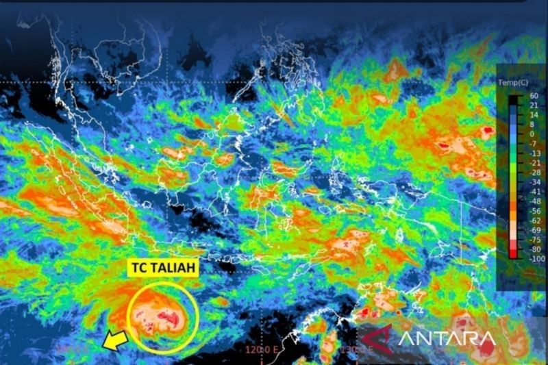 Siklon Tropis Taliah: Hujan Lebat dan Gelombang Tinggi Ancam Jakarta dan Sekitarnya