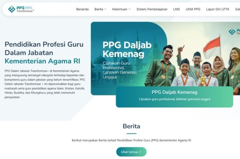 Kemenag Luncurkan Laman Khusus PPG Daljab 2025: Permudah Akses Informasi 600 Ribu Guru