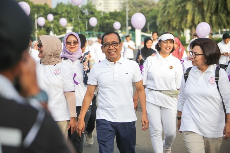 Menteri Pratikno Ajak Warga Hidup Sehat Cegah Kanker