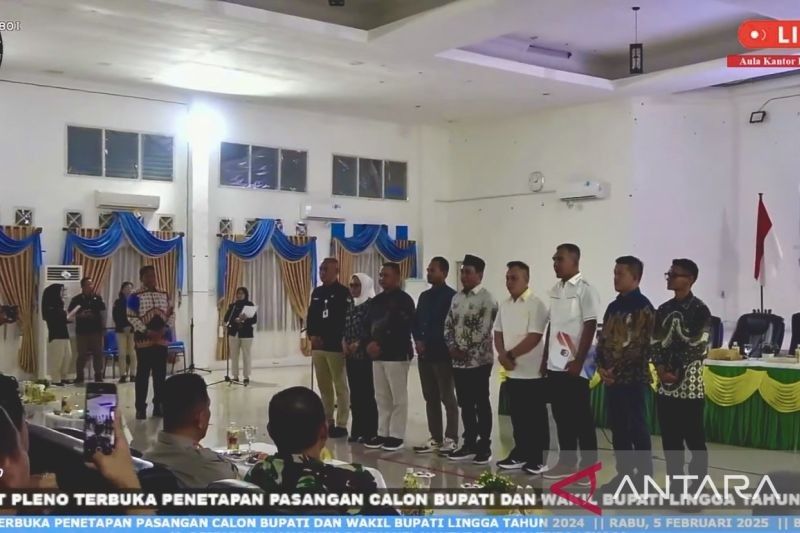 KPU Lingga Tetapkan Nizar-Novrizal sebagai Bupati dan Wabup Terpilih