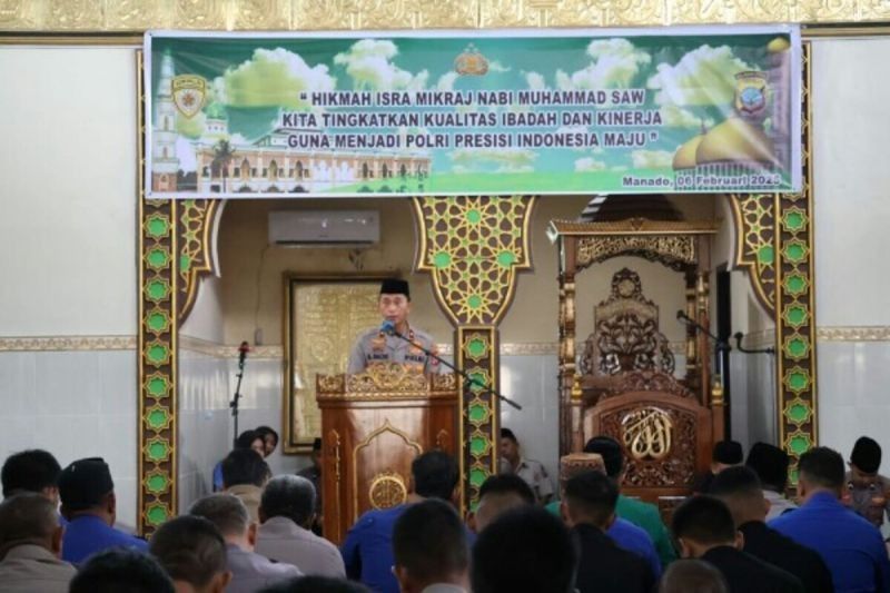 Polda Sulut Gelar Peringatan Isra Miraj, Jaga Keharmonisan Umat Beragama